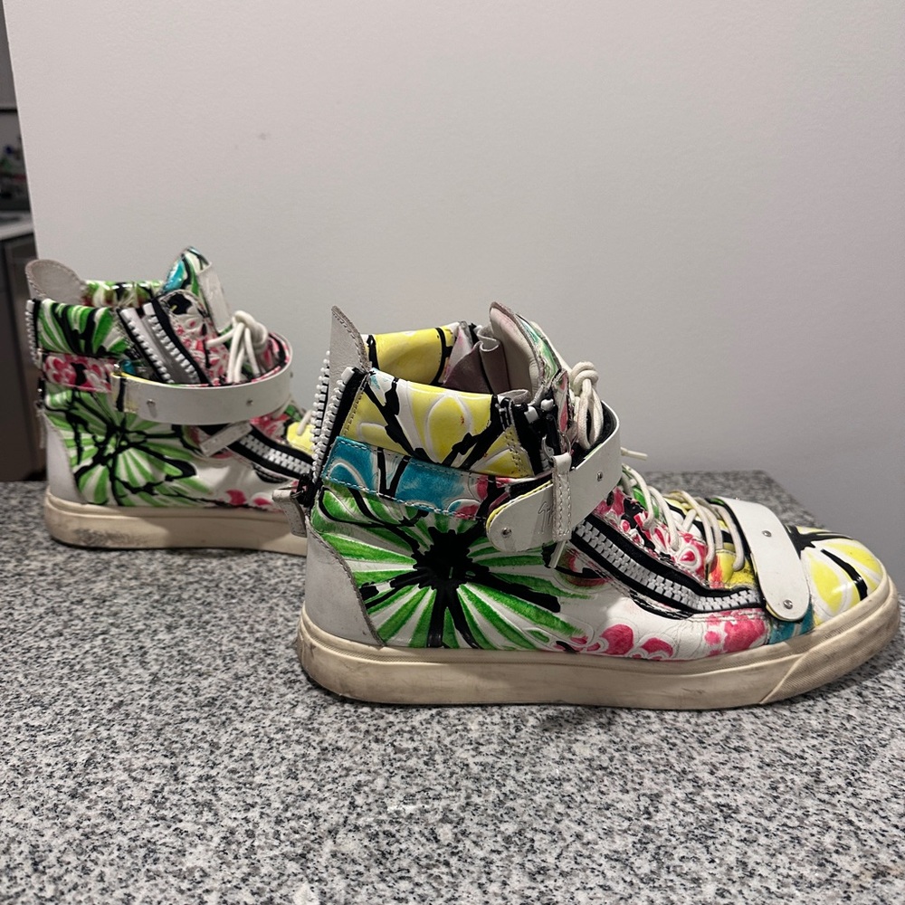 Giuseppe Zanotti Multicolor High-Top Sneakers - Picture 4 of 5